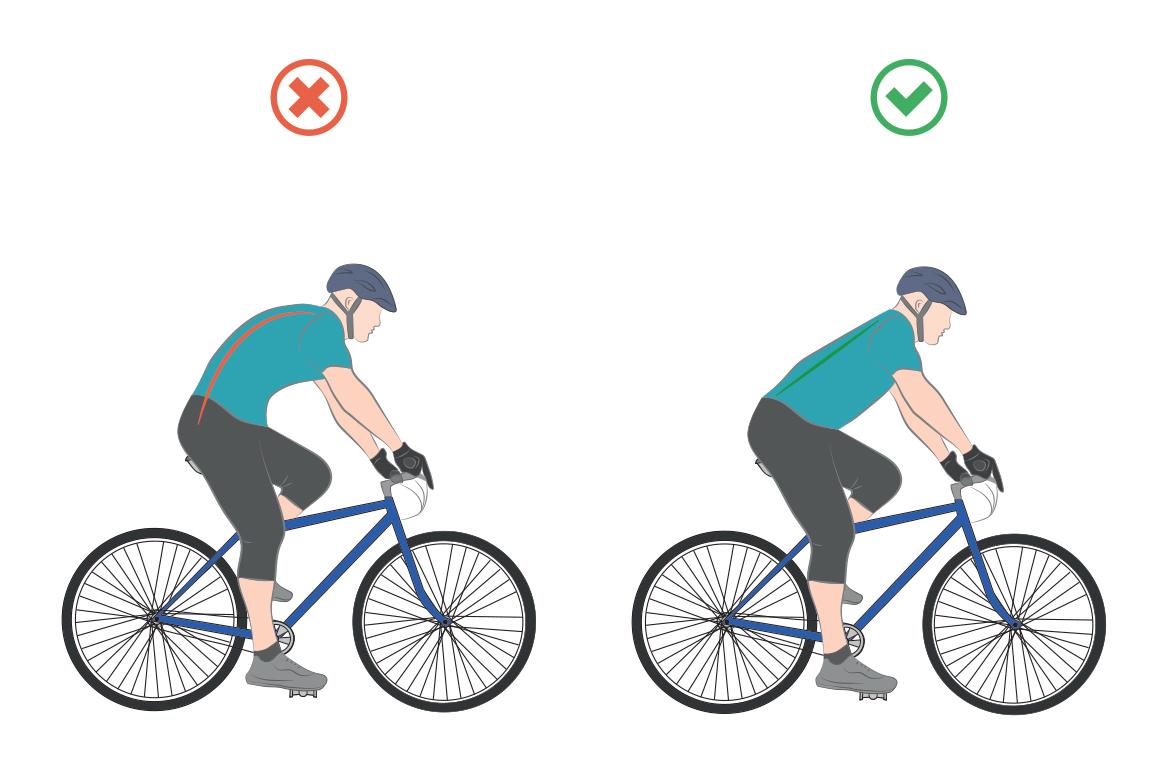 Zastitni polozaj u toku voznje bicikle